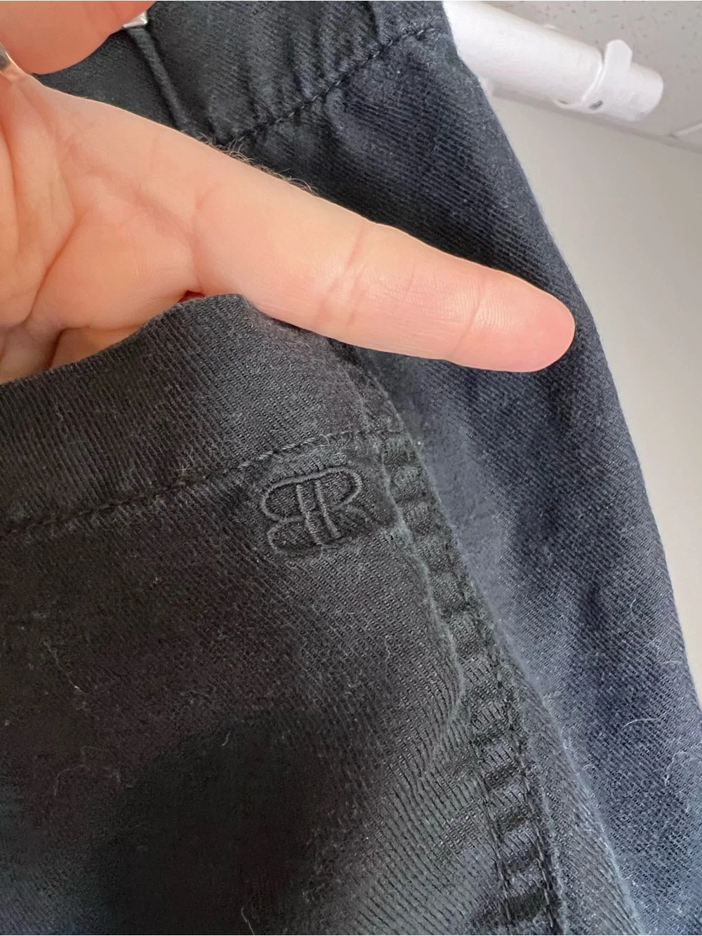 Banana Republic Black Linen Blend Pants with Elastic Waist- S